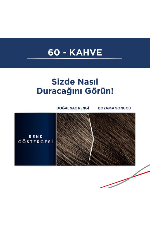 Schwarzkopf Men Perfect Saç Boyası 60- Kahve-Kolay ve Hızlı Beyaz Kapama (No Color)