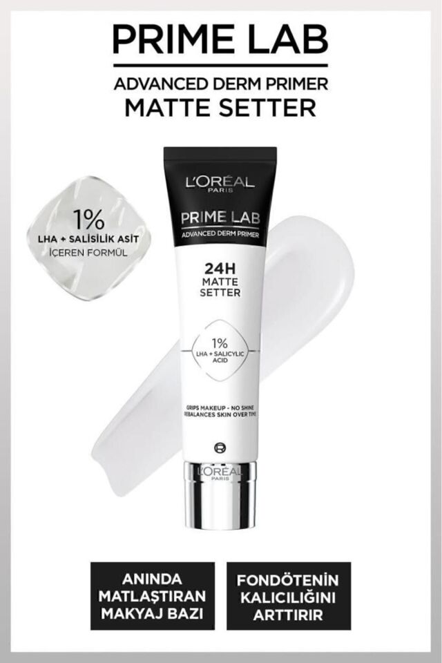 L'Oréal Paris Prime Lab Matte Setter Matlaştırıcı Salisilik Asit İçeren Primer Matte Setter