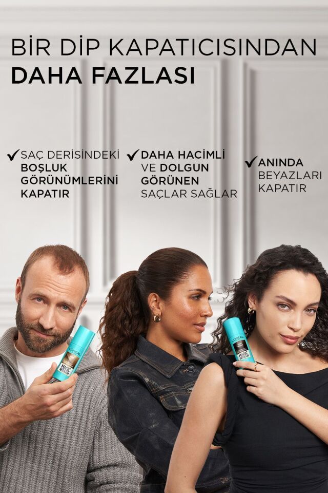 Beyazlar Için Kapatıcı Altın Kahverengi Saç Spreyi 75 ml Renksiz