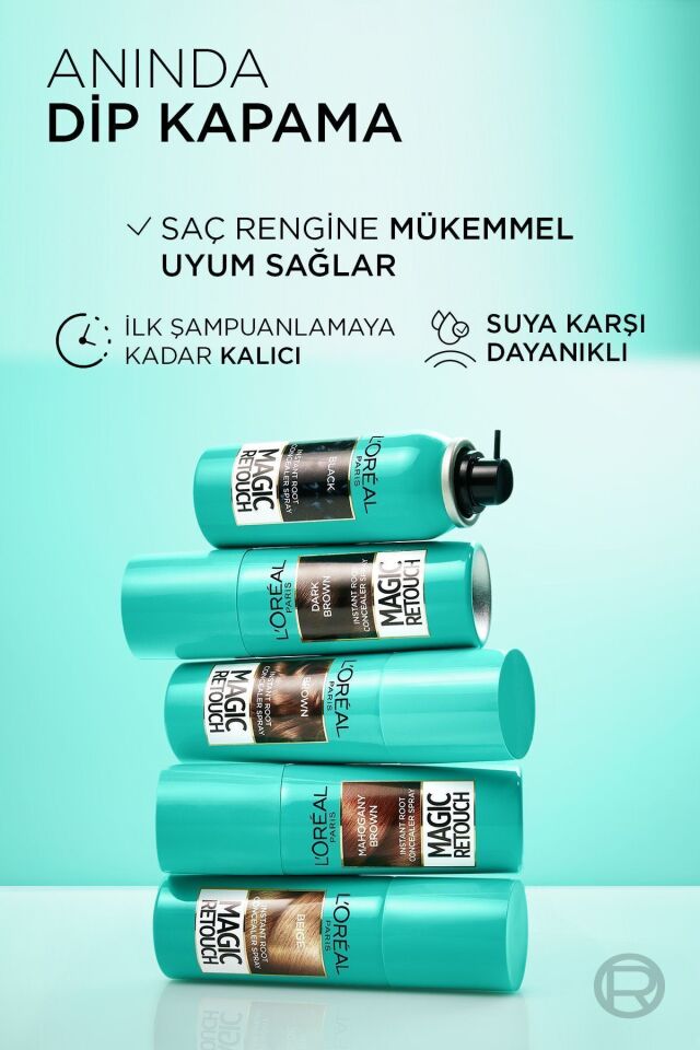 Beyazlar Için Kapatıcı Altın Kahverengi Saç Spreyi 75 ml Kumral