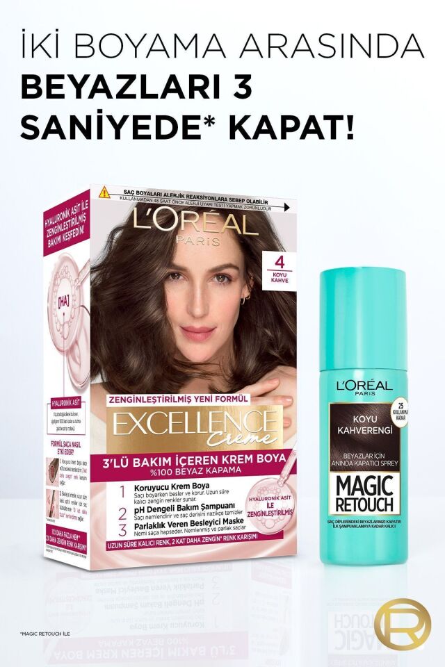 Beyazlar Için Kapatıcı Altın Kahverengi Saç Spreyi 75 ml Kumral