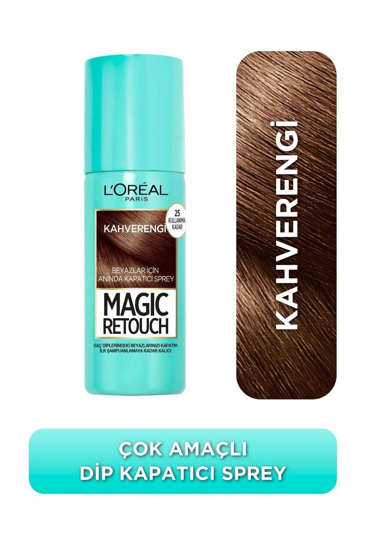 Beyazlar Için Kapatıcı Altın Kahverengi Saç Spreyi 75 ml Kahverengi