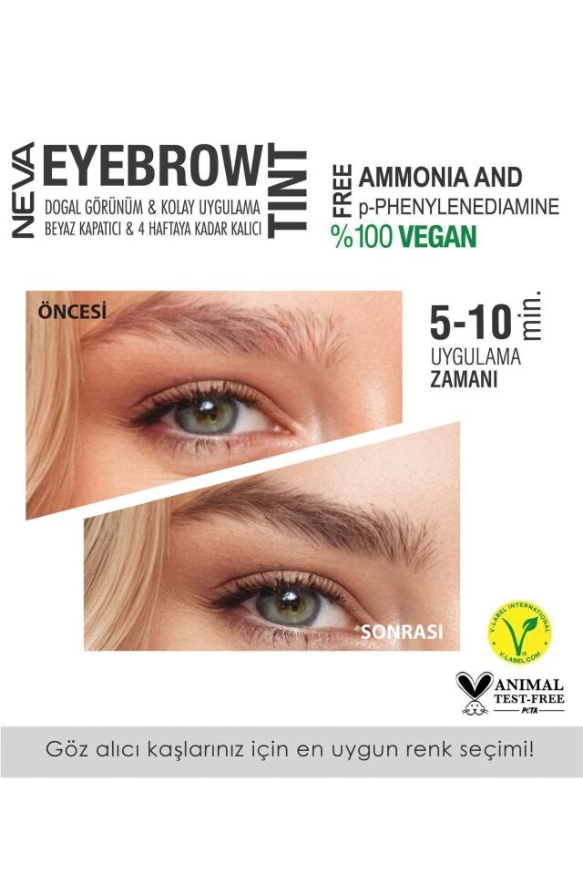 2'Lİ SET Kaş Boyası 7 DOĞAL KUMRAL + Kaş Açıcı Krem (vegan) Doğal Kumral + Kaş Açıcı Krem