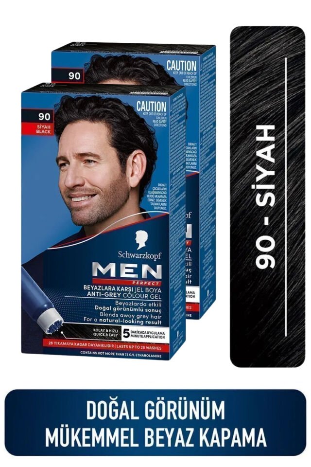 Schwarzkopf Saç Boyası 90 - Siyah X 2 Adet Renksiz