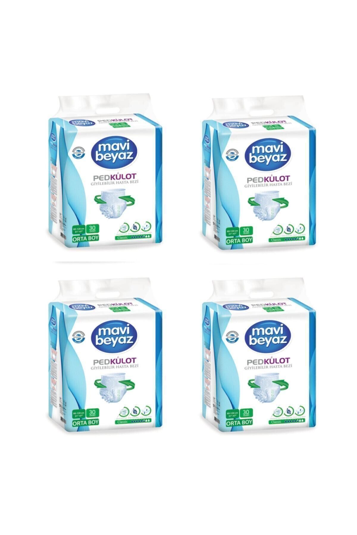 Ped Külot Yetişkin Hasta Bezi Orta Boy-medium 30 Lu 4 Paket 120 Kullanım M