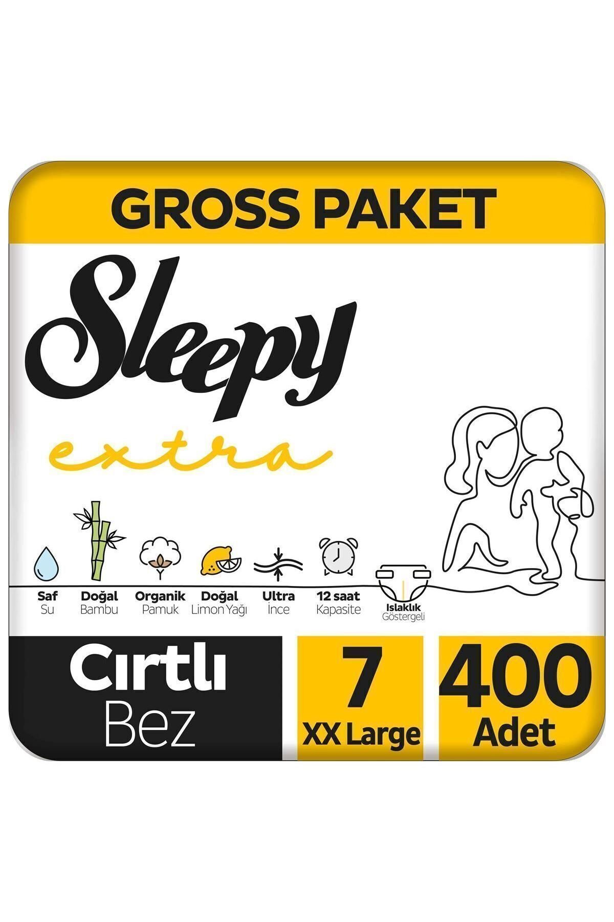 Extra Günlük Aktivite Gross Paket Bebek Bezi 7 Numara Xxlarge 400 Adet