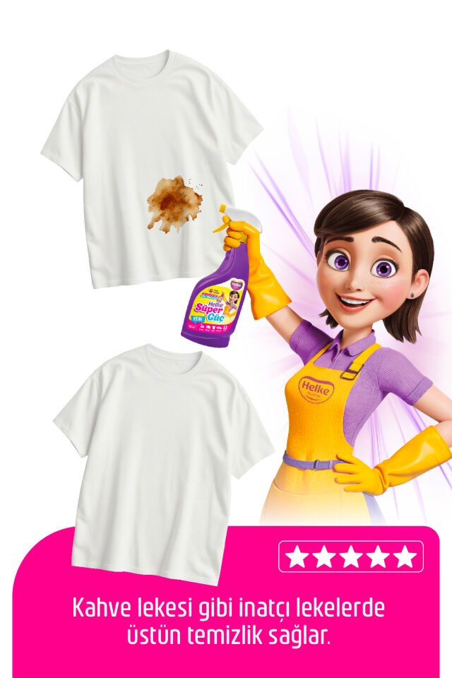 Helke Süper Güç Etkili Leke Çıkarıcı Çok Amaçlı Temizleyici Sprey 750ml