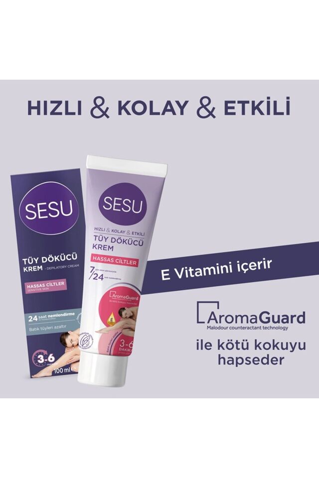 Tüy Dökücü Krem Hassas Ciltler 100 ml