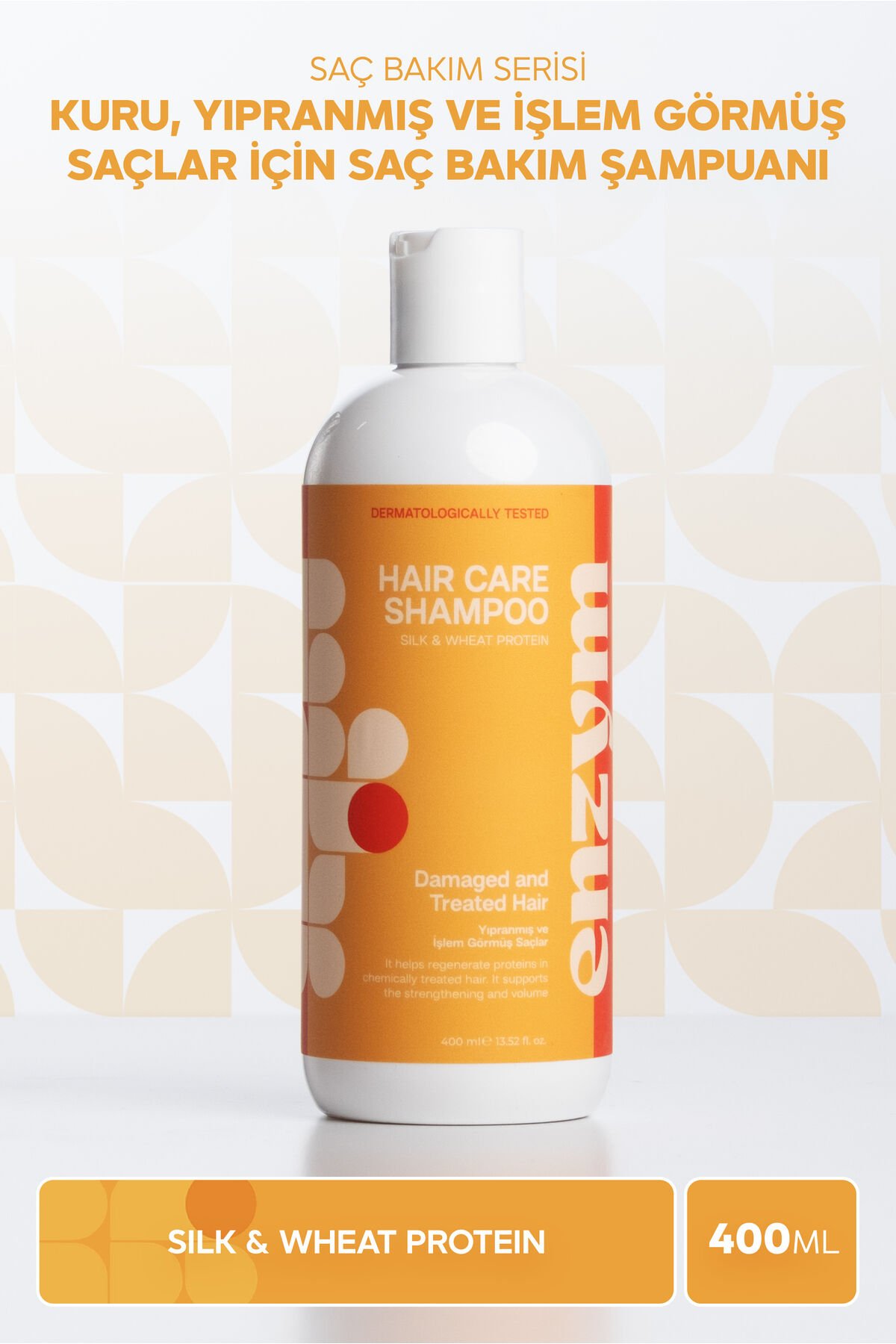 Kuru, Yıpranmış Ve Işlem Görmüş Saçlar Için Saç Bakım Şampuanı 400 ml (tuzsuz)