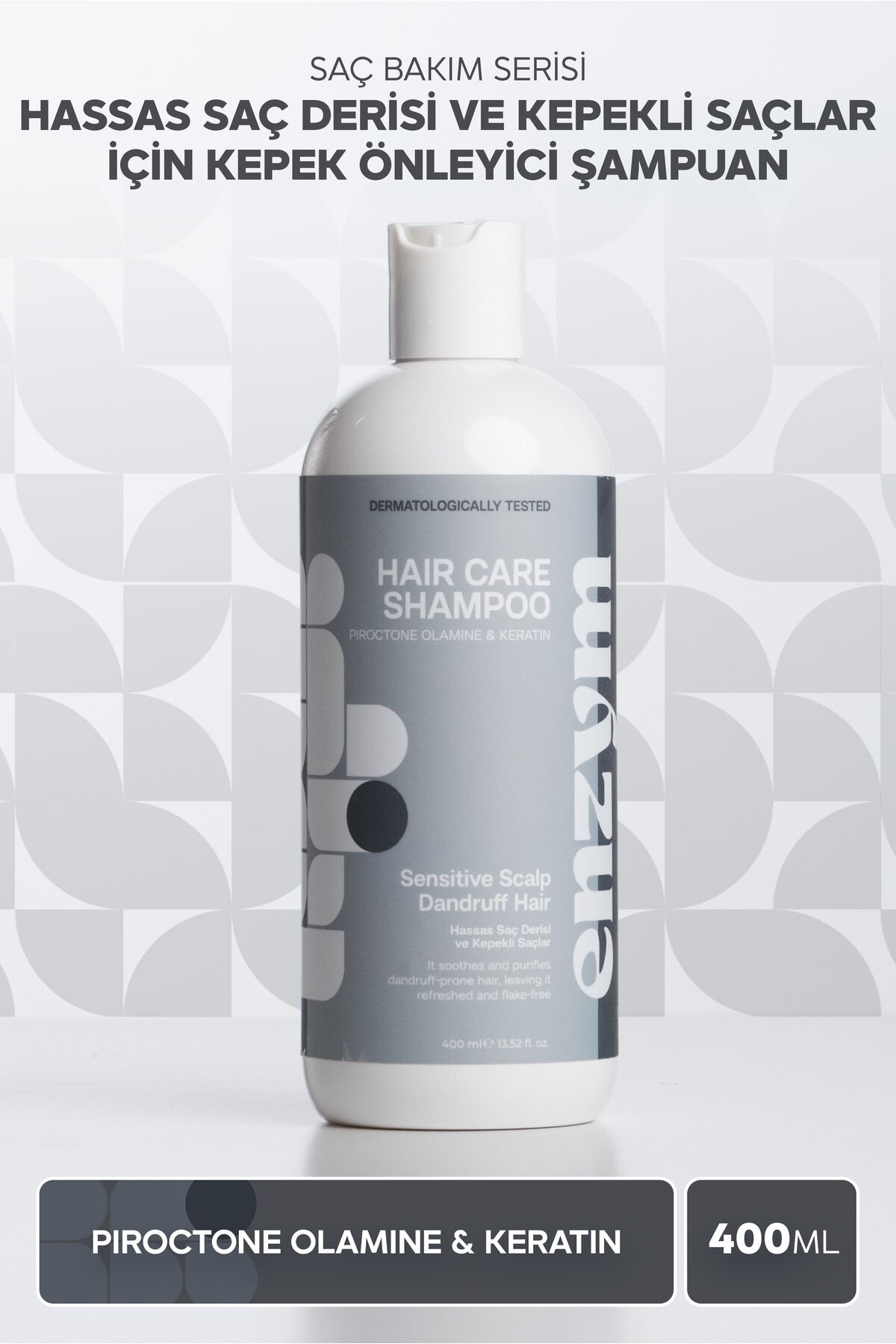 Hassas Saç Derisi Ve Kepekli Saçlara Özel Kepek Önleyici Şampuanı 400 ml (tuzsuz)