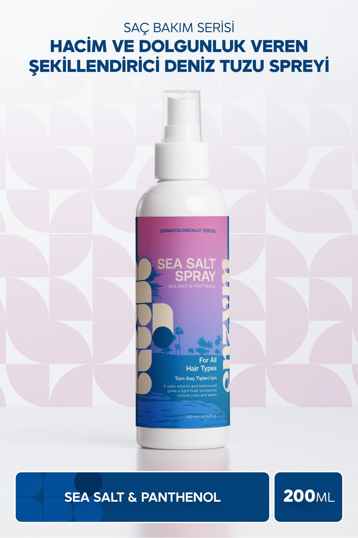 Hacim Ve Dolgunluk Veren, Saç Şekillendirici Deniz Tuzu Saç Bakım Spreyi 200 ml
