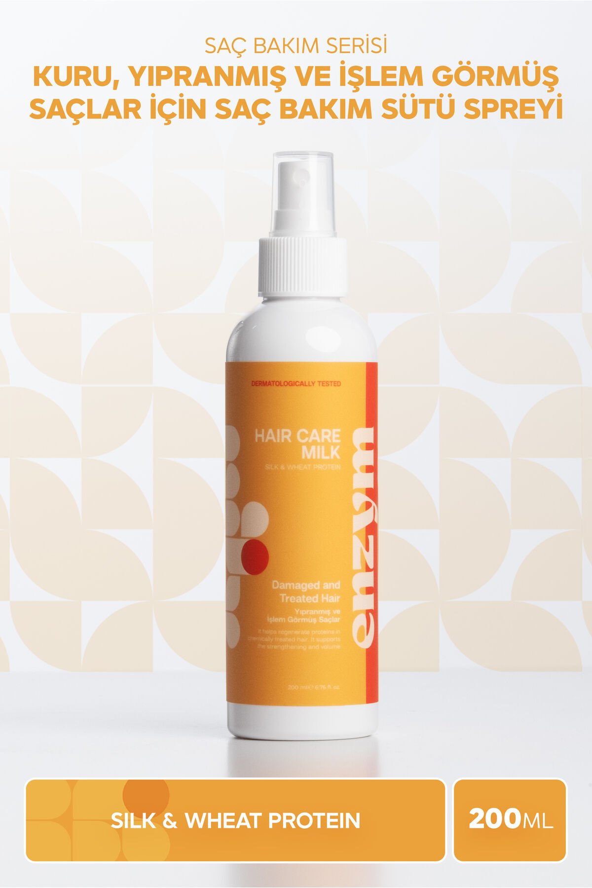 Kuru, Yıpranmış Ve Işlem Görmüş Saçlara Özel Saç Bakım Sütü Sprey 200 ml