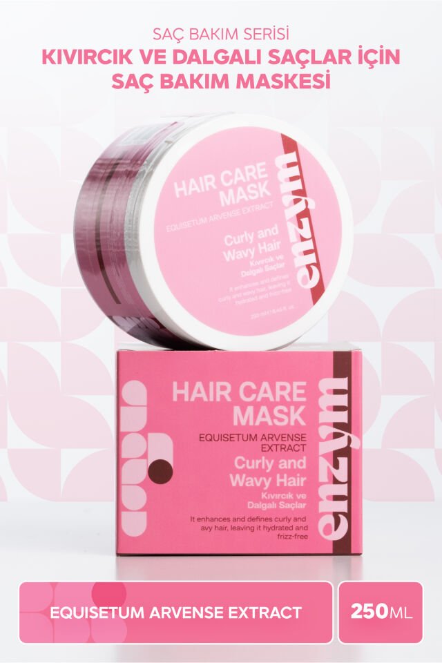 Kıvırcık Ve Dalgalı Saçlar İçin Saç Bakım Maskesi 250 ml (Bukle Belirginleştirici)