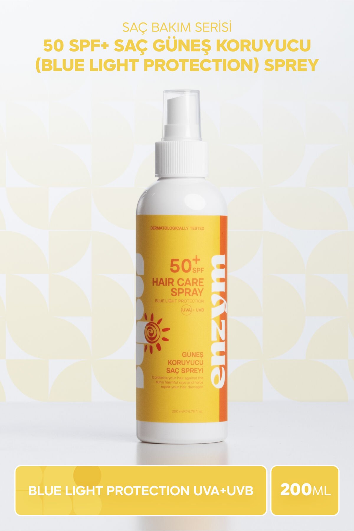 50 SPF+ Saç Güneş Koruyucu (Blue Light Protection) Sprey 200 ml