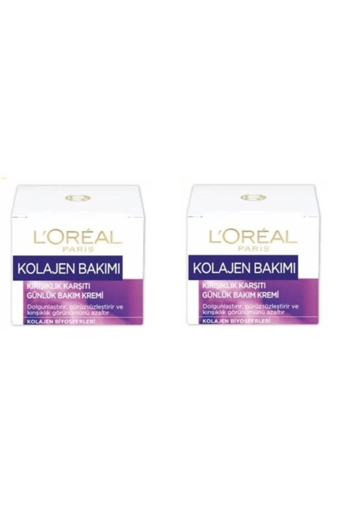 Kolajen Bakımı Kırışıklık Karşıtı Günlük Bakım Krem 2x50ml