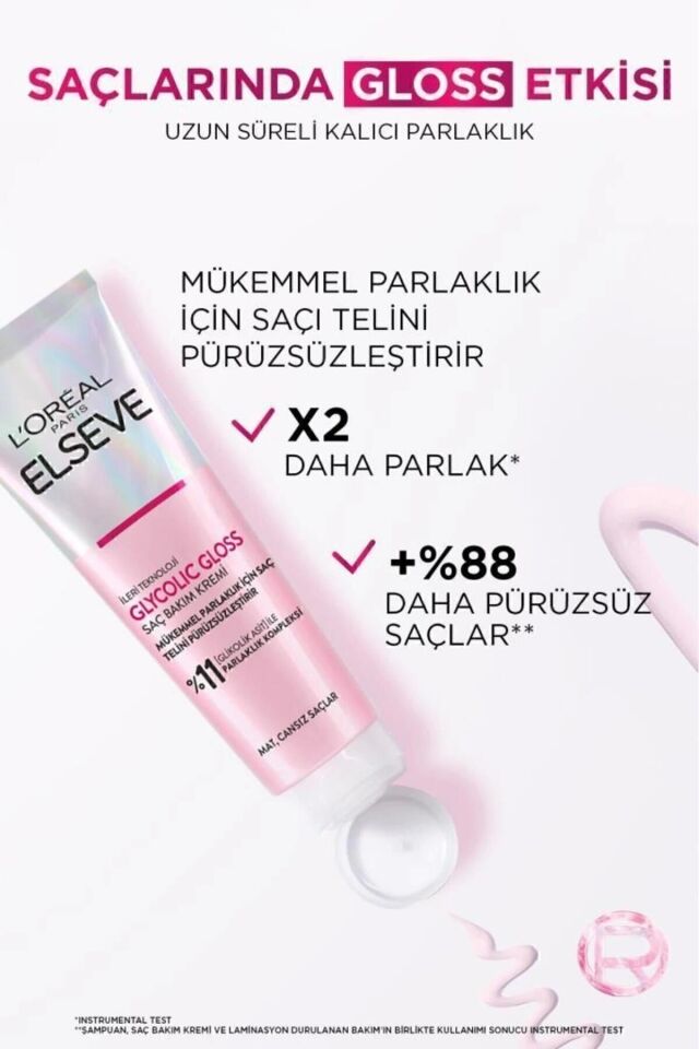 Glycolic Gloss Saç Kremi 150Ml