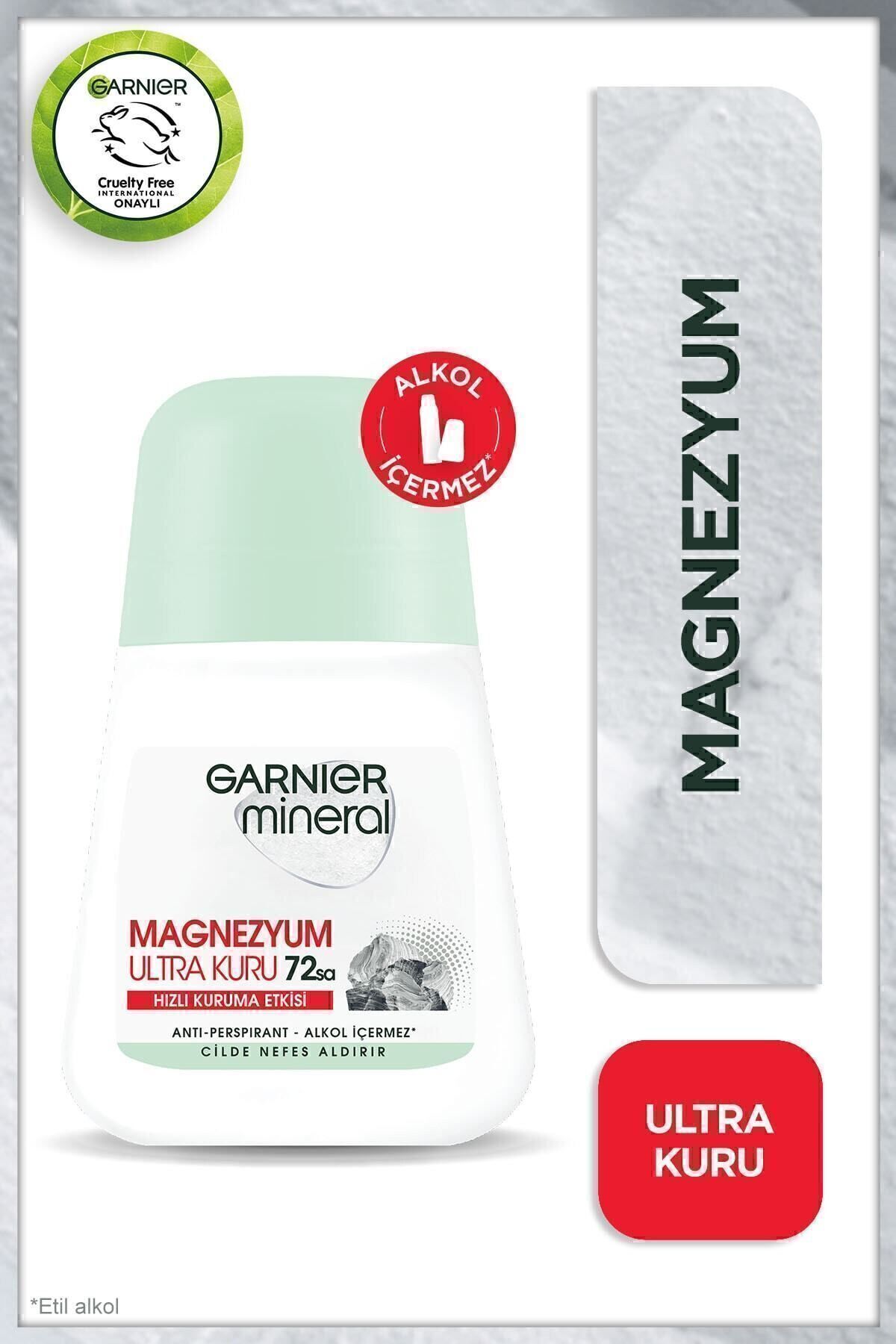 Mineral Magnezyum Ultra Kuru Roll-on Deodorant, 72 Saat Etkili
