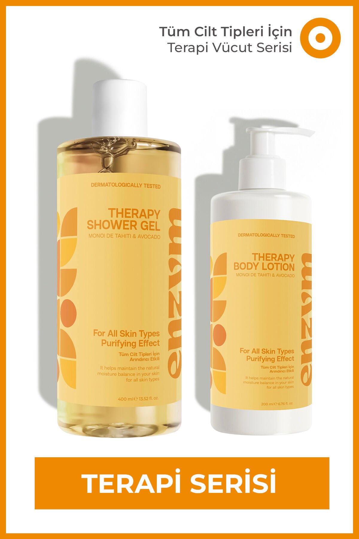 Tüm Cilt Tipleri İçin Terapi Duş Jeli Ve Losyon Banyo Seti