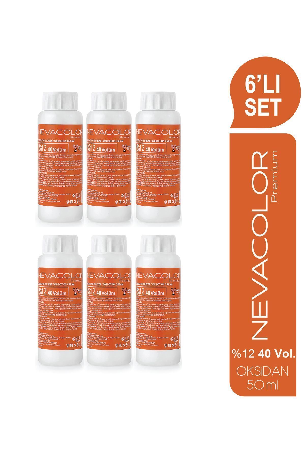 Oksidasyon Kremi 50 ml - 40 Volüm %12 6'lı