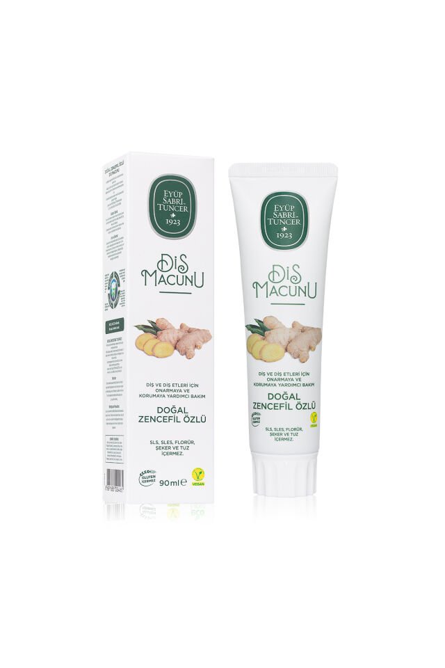 Doğal Zencefil Özlü Diş Macunu 90 ml