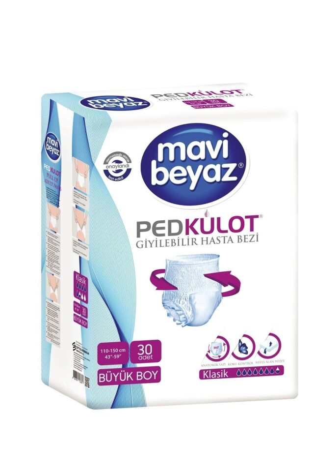 Ped Emici Külot Hasta Bezi Large Büyük (30 Adet)