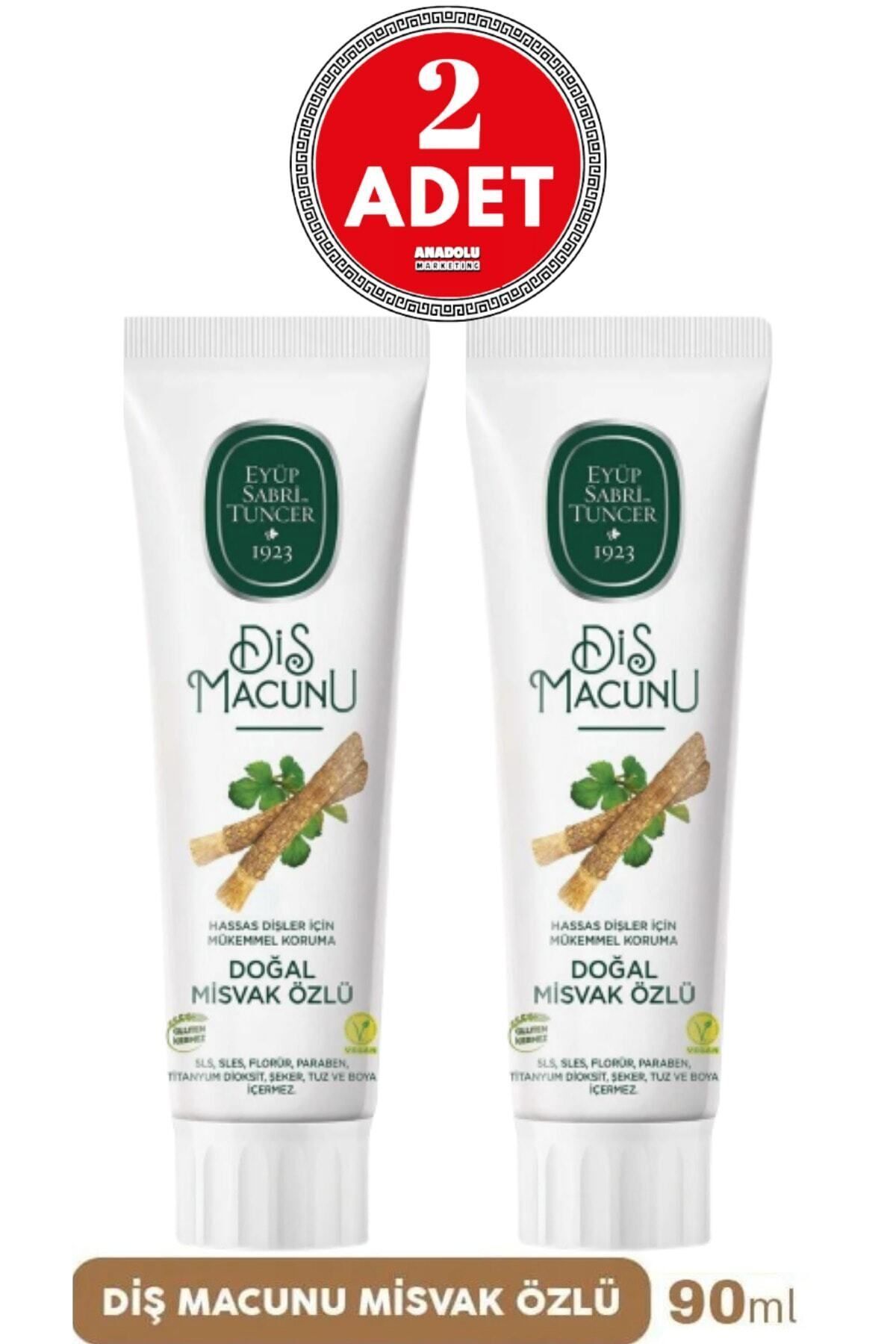 Doğal Misvak Özlü Florürsüz Diş Macunu 2 x 90 ML