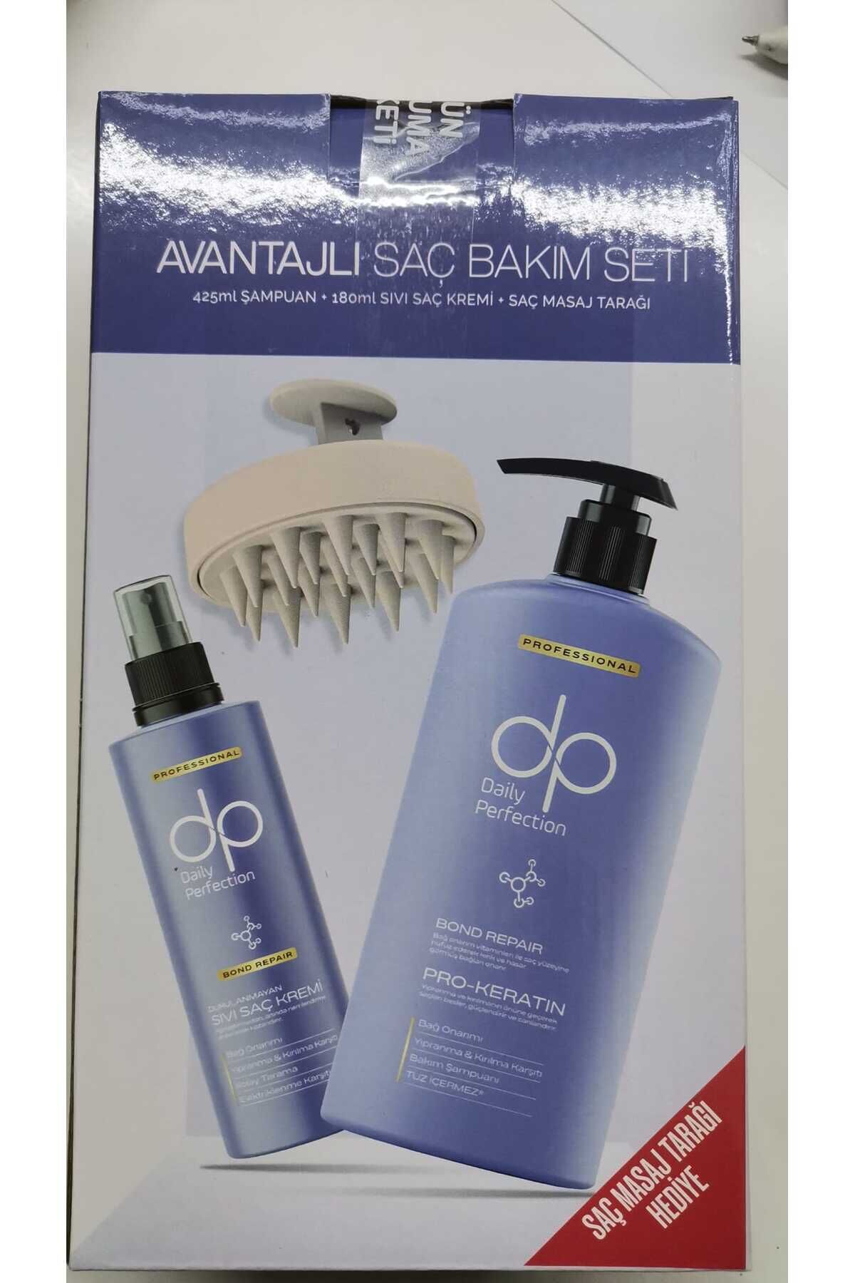 Daily Perfection Şampuan Bond Repair 425 ml+180 ML Saç kremi+Saç Masaj Tarağı
