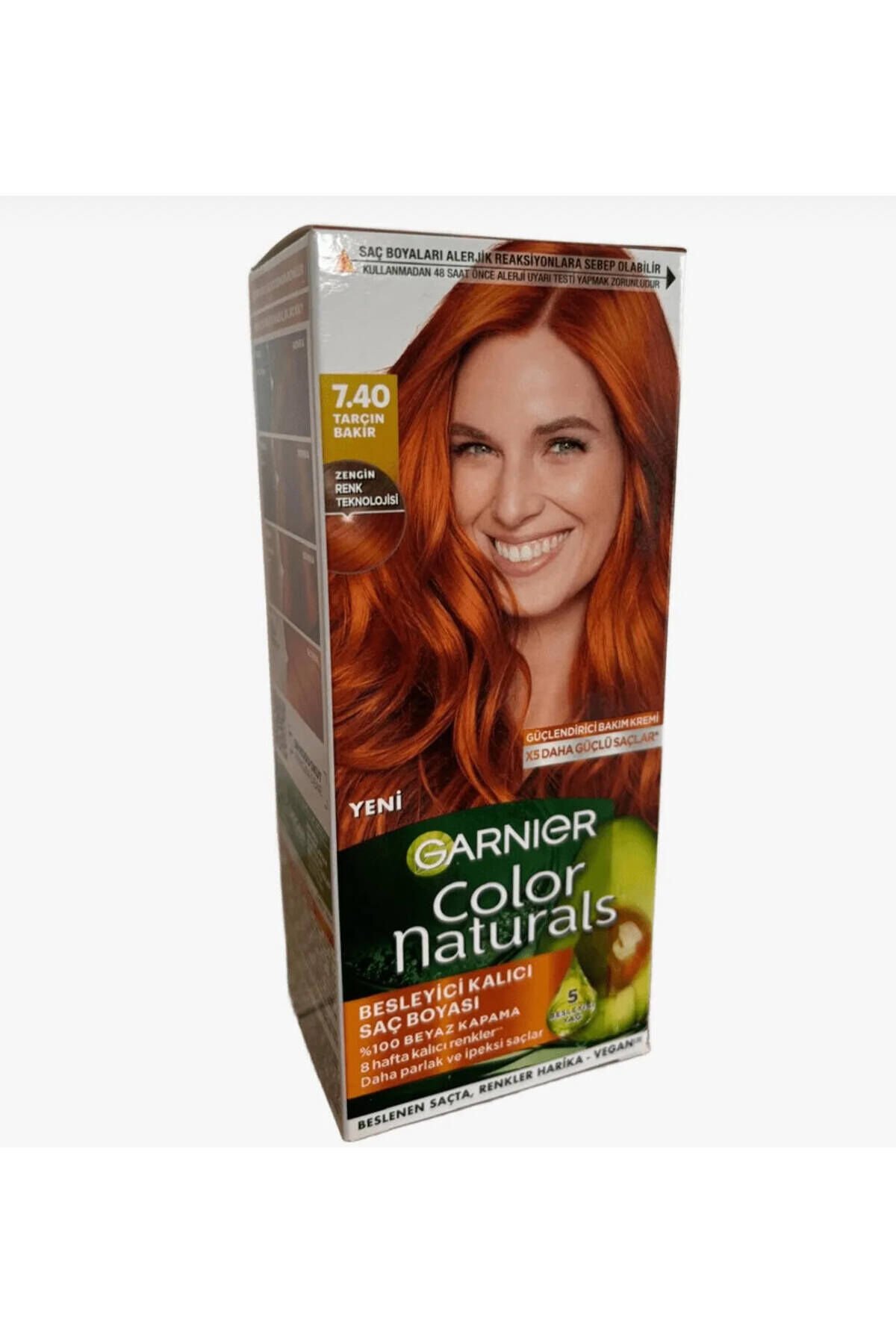 Color Naturals Tarçın Bakırı Saç Boyası No:7.40 (YENİ AMBALAJ)