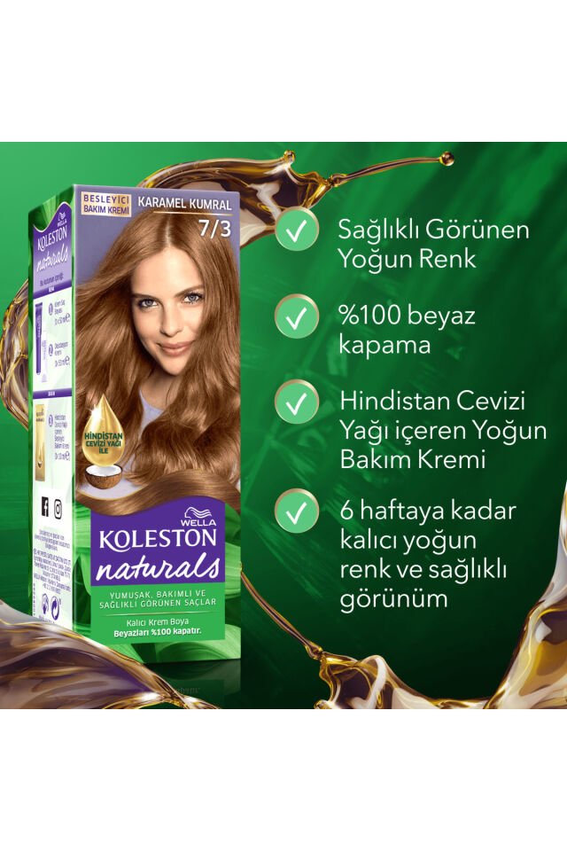 Koleston Naturals Saç Boyası 7/3 Karamel Kumral