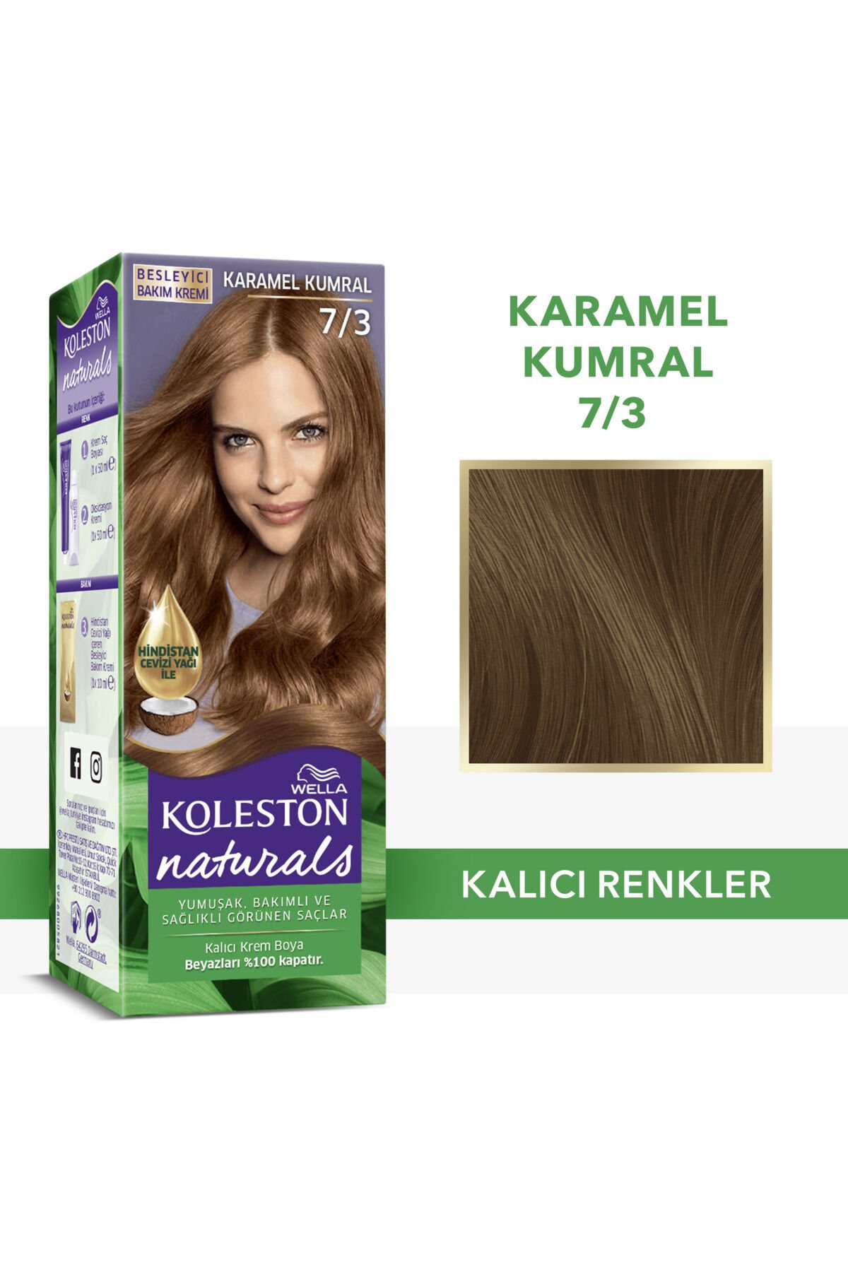 Koleston Naturals Saç Boyası 7/3 Karamel Kumral