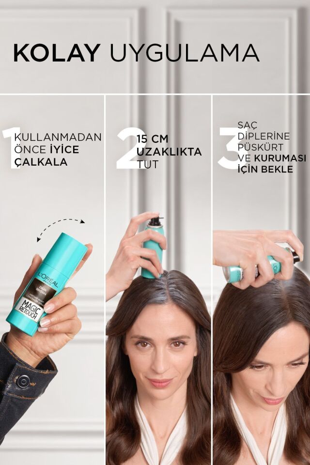 Beyazlar Için Kapatıcı Altın Kahverengi Saç Spreyi 75 ml