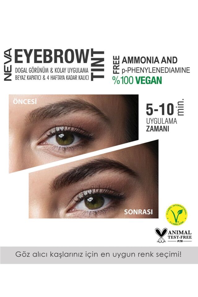 Kaş Boyası Seti (vegan) 1 SAF SİYAH - Pure Black