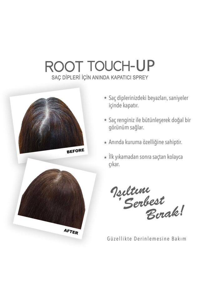 2'li Set Kahverengi Saç Dipleri Için Anında Kapatıcı Sprey 75ml