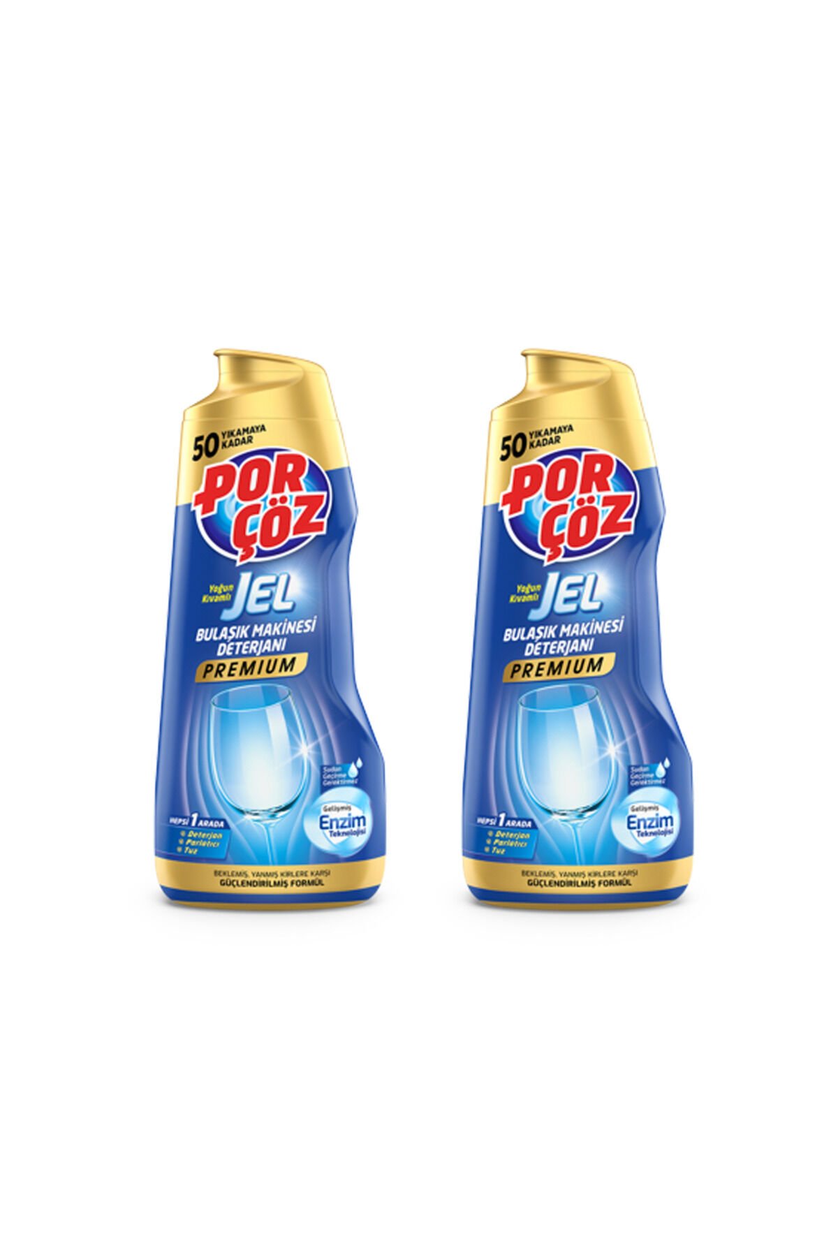 Premium Bulaşık Makinesi Deterjanı Jel 900 ml X 2 Adet - 100 Yıkama