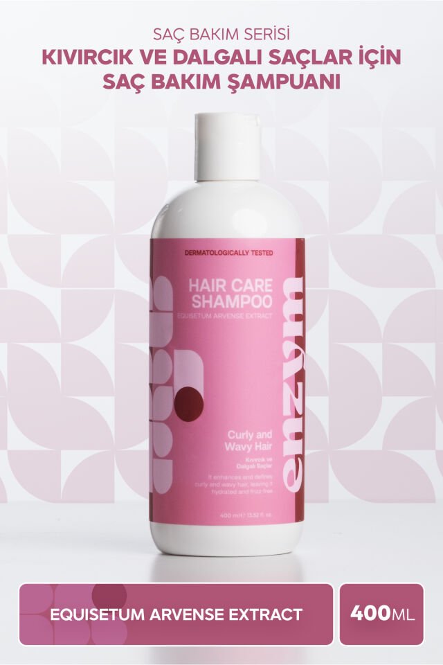 Kıvırcık Ve Dalgalı Saçlar İçin Saç Bakım Şampuanı 400 ml (Bukle Belirginleştirici) (Tuzsuz)