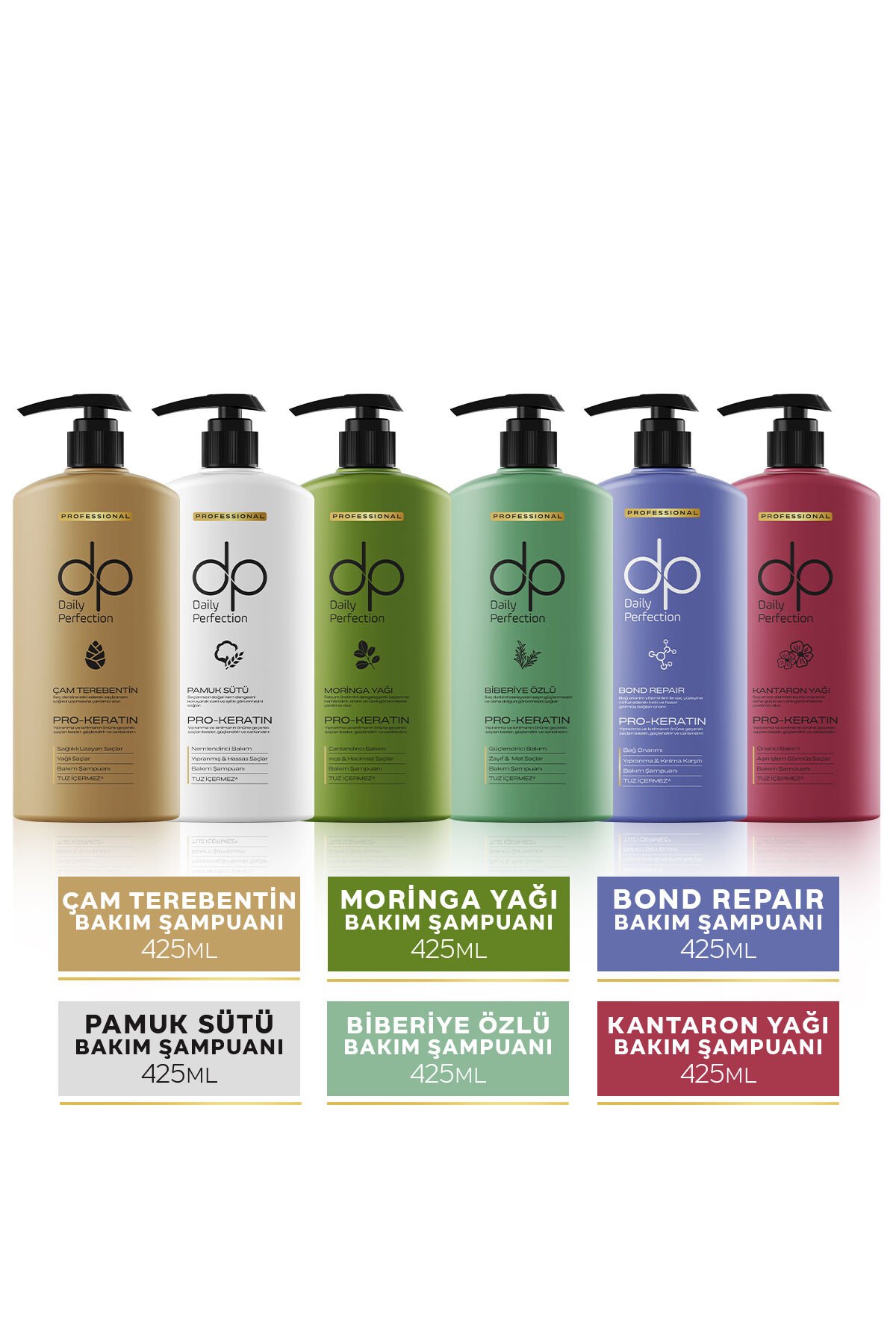 Şampuan Seti 425 ml X 6 Adet