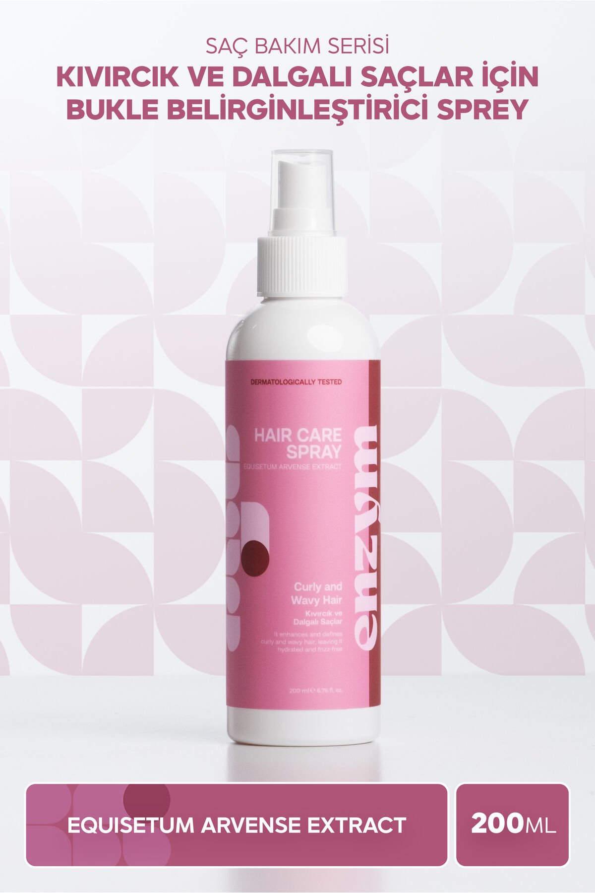 Kıvırcık Ve Dalgalı Saçlar İçin Bukle Belirginleştirici Saç Bakım Spreyi 200 ml