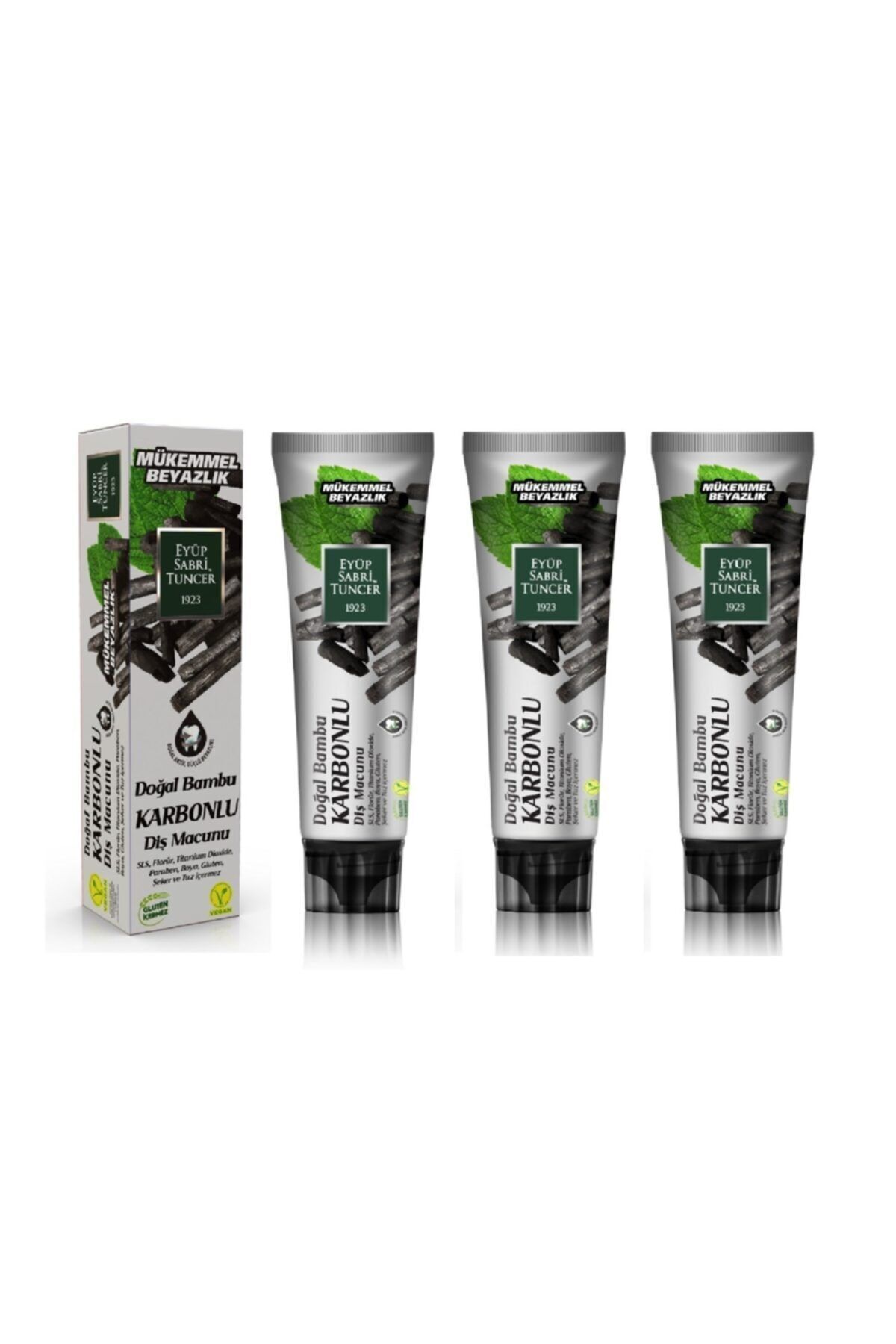 Doğal Diş Macunu 90 Ml Karbonlu x3 Adet