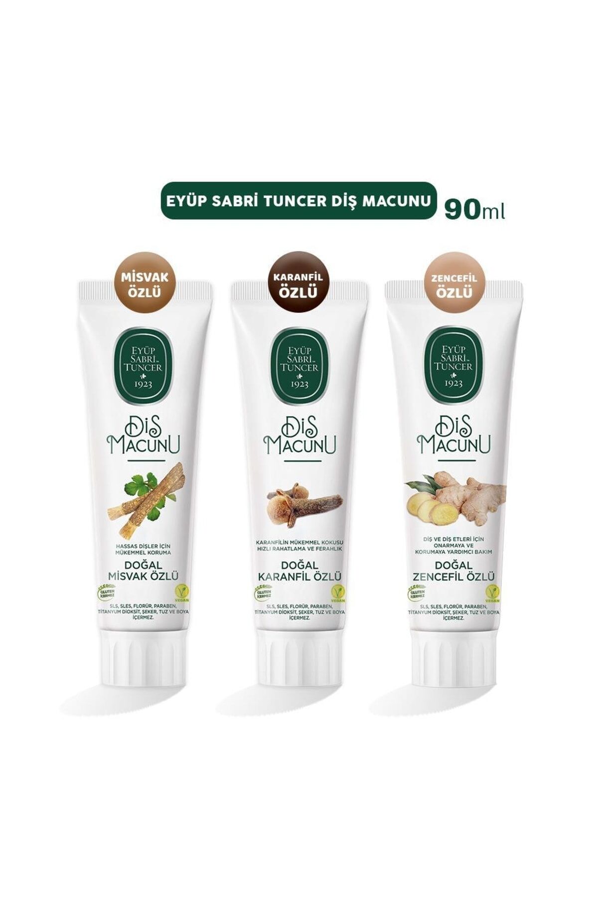 Diş Macunu Misvak, Karanfil Ve Zencefil 90 Ml